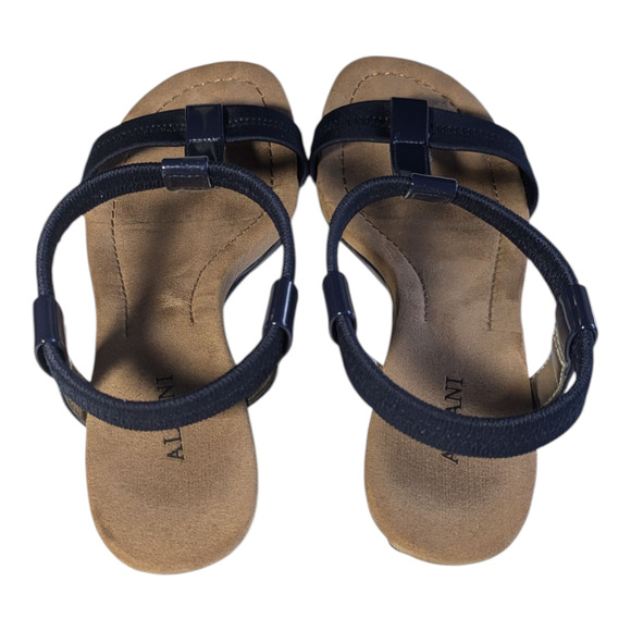 Alfani - Women's Step 'N Flex Voyage Wedge Sandals - Navy - Size 6M-With Box - Picture 3 of 6